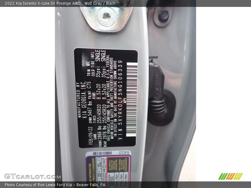 Wolf Gray / Black 2022 Kia Sorento X-Line SX Prestige AWD