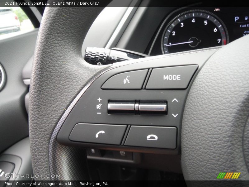 Quartz White / Dark Gray 2021 Hyundai Sonata SE