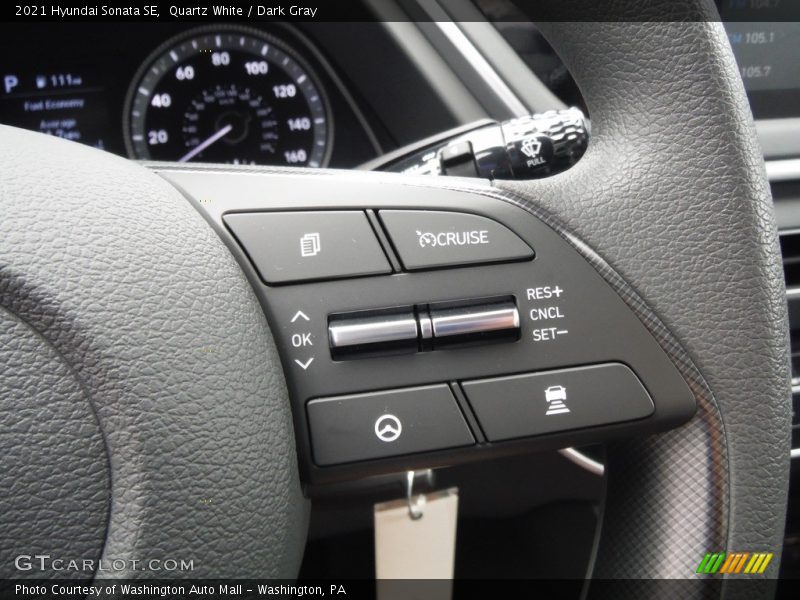 Quartz White / Dark Gray 2021 Hyundai Sonata SE