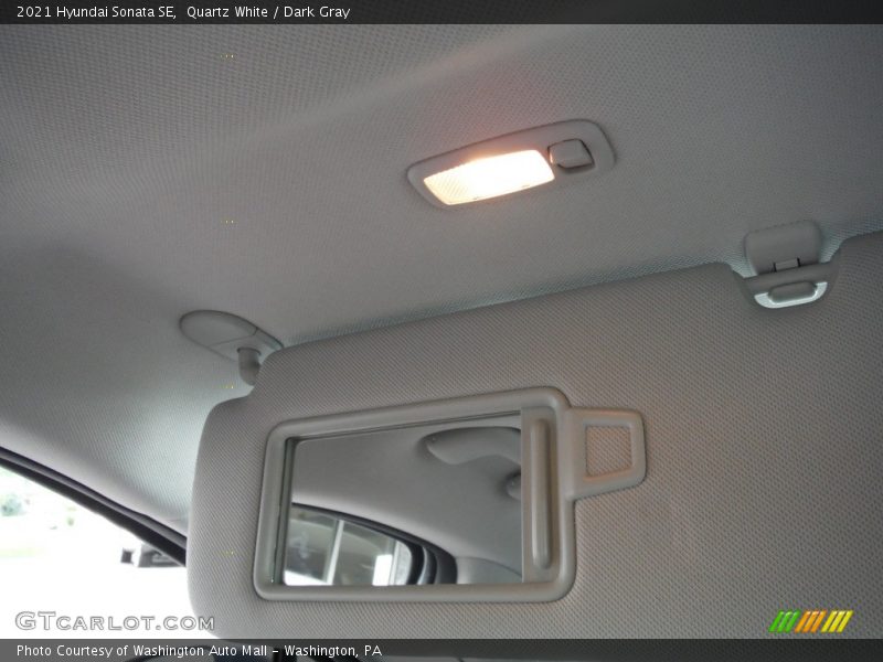 Quartz White / Dark Gray 2021 Hyundai Sonata SE