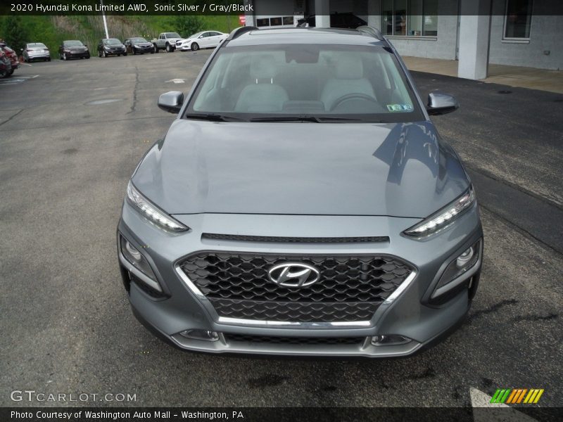 Sonic Silver / Gray/Black 2020 Hyundai Kona Limited AWD