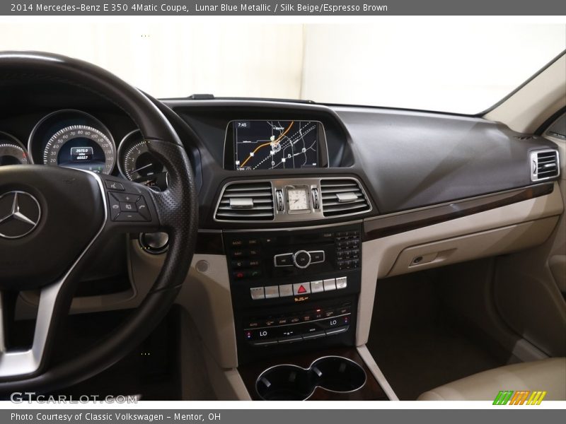 Dashboard of 2014 E 350 4Matic Coupe