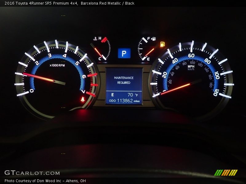 Barcelona Red Metallic / Black 2016 Toyota 4Runner SR5 Premium 4x4