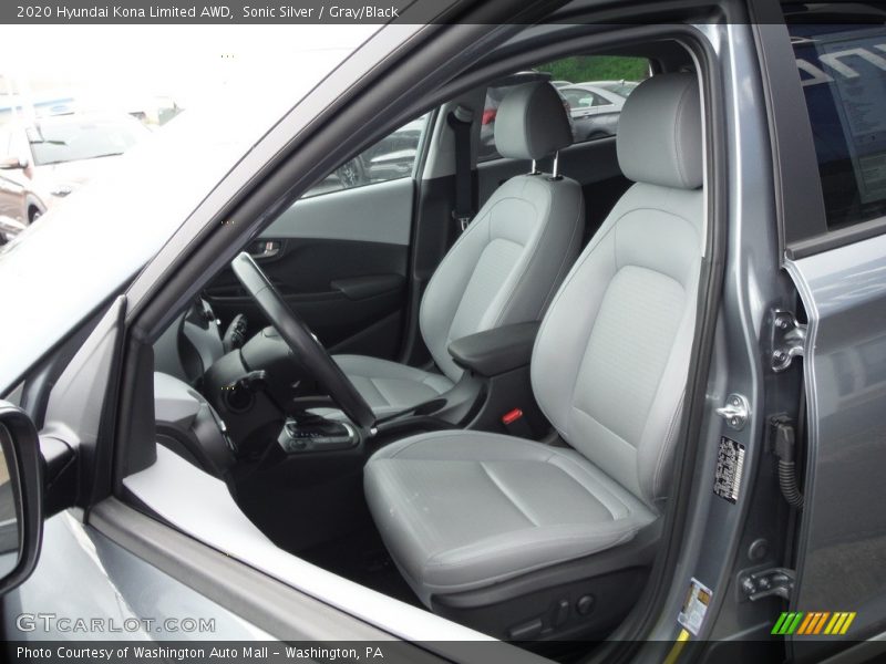 Sonic Silver / Gray/Black 2020 Hyundai Kona Limited AWD