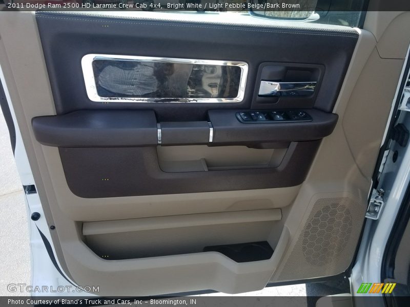 Bright White / Light Pebble Beige/Bark Brown 2011 Dodge Ram 2500 HD Laramie Crew Cab 4x4
