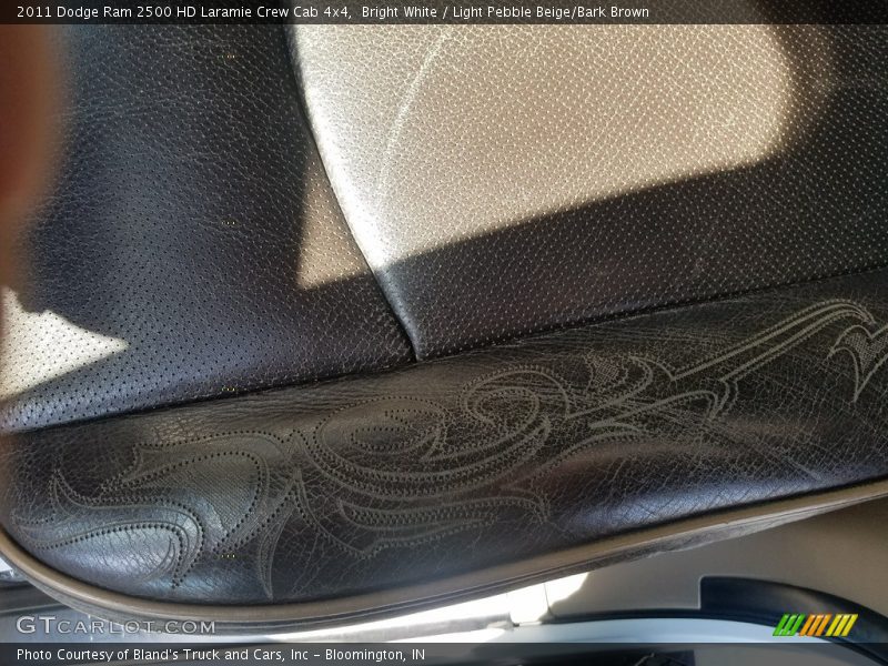 Bright White / Light Pebble Beige/Bark Brown 2011 Dodge Ram 2500 HD Laramie Crew Cab 4x4