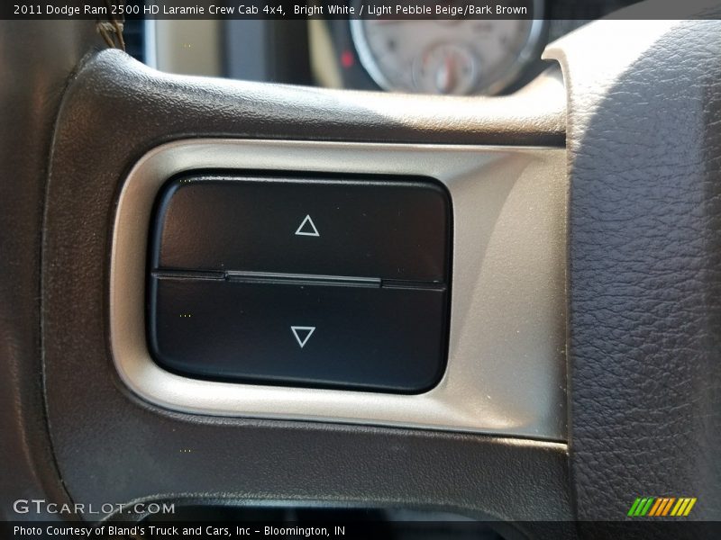 Bright White / Light Pebble Beige/Bark Brown 2011 Dodge Ram 2500 HD Laramie Crew Cab 4x4