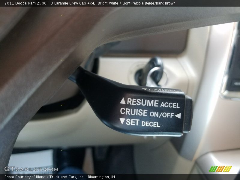 Bright White / Light Pebble Beige/Bark Brown 2011 Dodge Ram 2500 HD Laramie Crew Cab 4x4