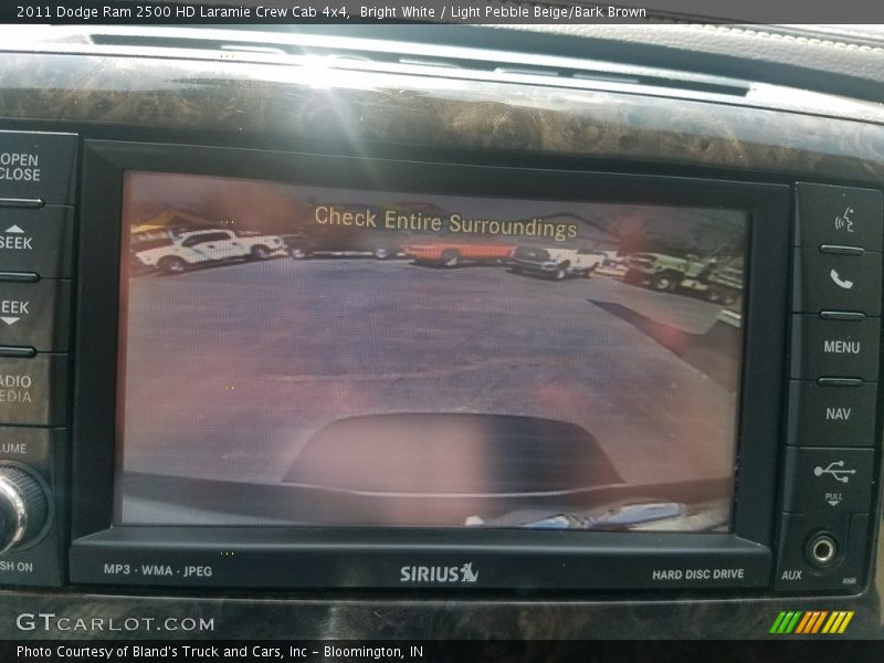 Bright White / Light Pebble Beige/Bark Brown 2011 Dodge Ram 2500 HD Laramie Crew Cab 4x4