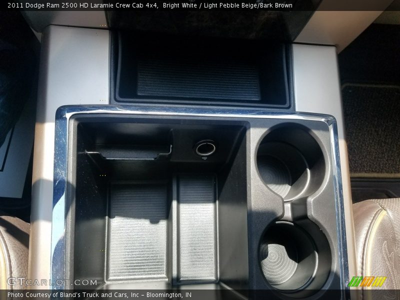 Bright White / Light Pebble Beige/Bark Brown 2011 Dodge Ram 2500 HD Laramie Crew Cab 4x4