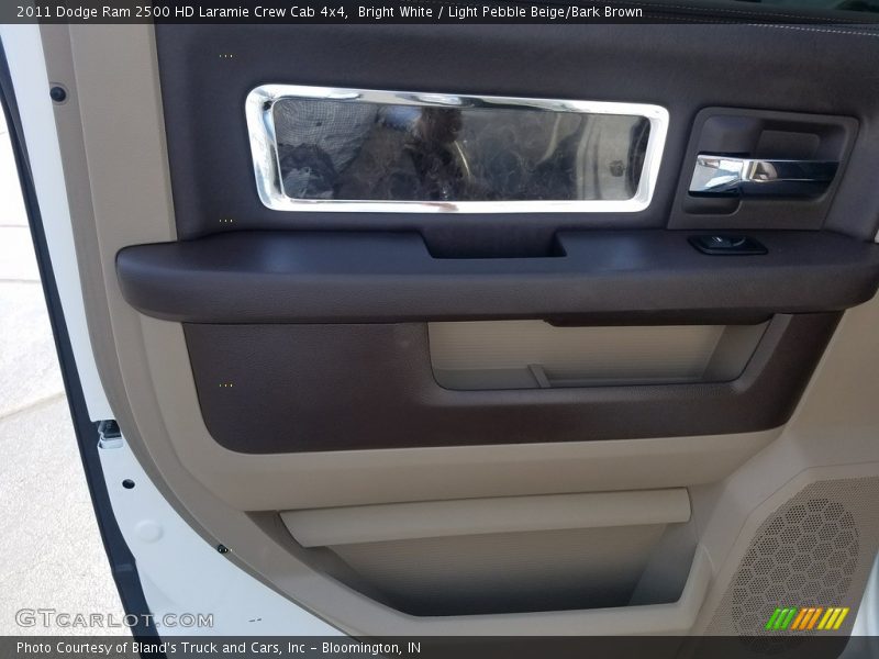 Bright White / Light Pebble Beige/Bark Brown 2011 Dodge Ram 2500 HD Laramie Crew Cab 4x4