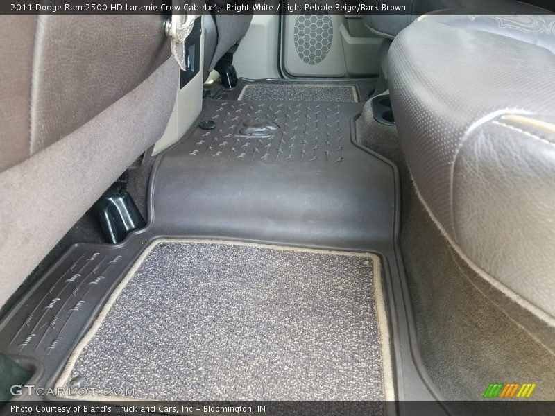 Bright White / Light Pebble Beige/Bark Brown 2011 Dodge Ram 2500 HD Laramie Crew Cab 4x4