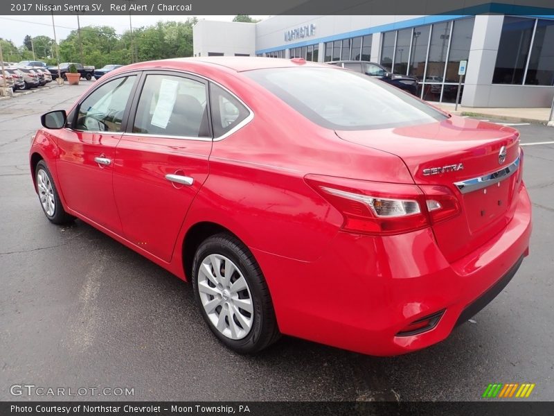 Red Alert / Charcoal 2017 Nissan Sentra SV
