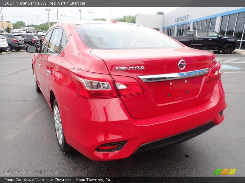 Red Alert / Charcoal 2017 Nissan Sentra SV