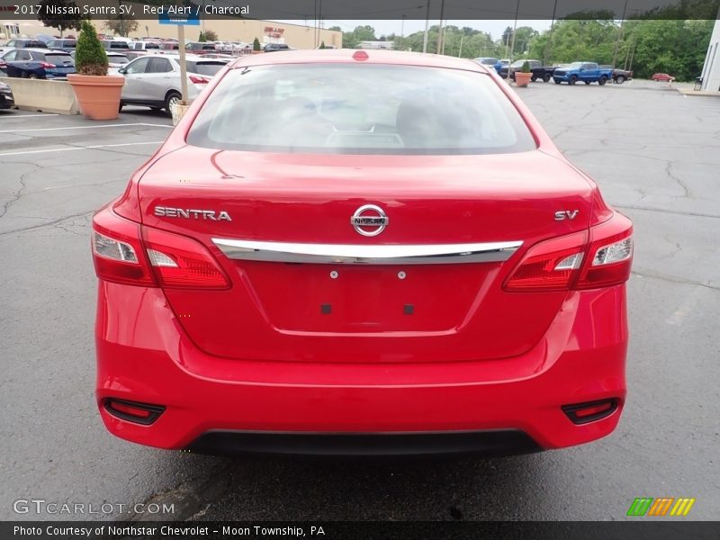 Red Alert / Charcoal 2017 Nissan Sentra SV