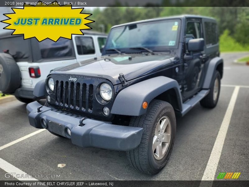 Black / Black 2018 Jeep Wrangler Sport 4x4