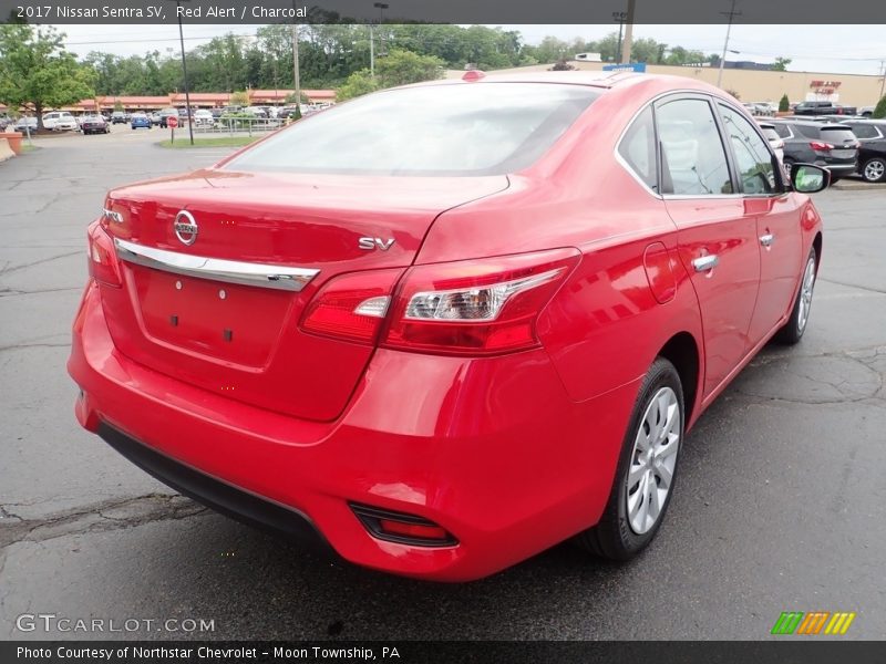 Red Alert / Charcoal 2017 Nissan Sentra SV