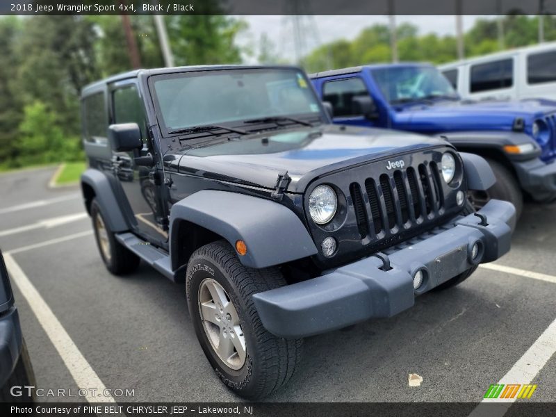 Black / Black 2018 Jeep Wrangler Sport 4x4