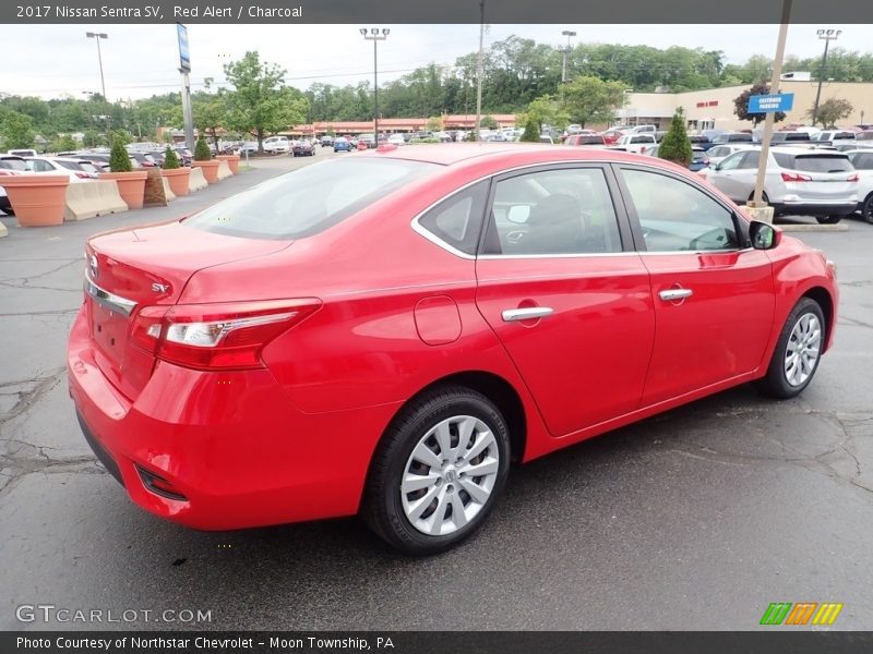 Red Alert / Charcoal 2017 Nissan Sentra SV