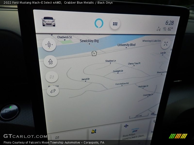 Navigation of 2022 Mustang Mach-E Select eAWD