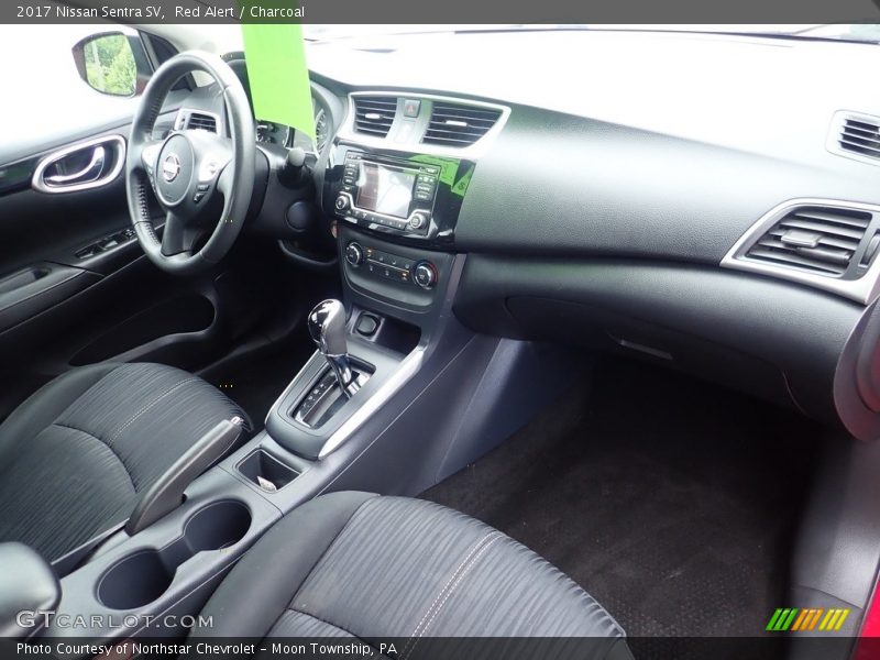 Red Alert / Charcoal 2017 Nissan Sentra SV