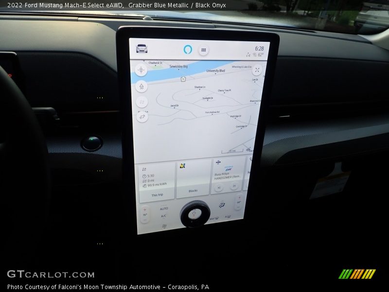 Navigation of 2022 Mustang Mach-E Select eAWD
