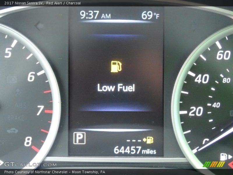 Red Alert / Charcoal 2017 Nissan Sentra SV