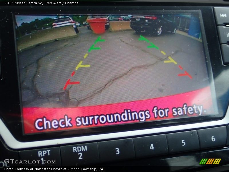 Red Alert / Charcoal 2017 Nissan Sentra SV