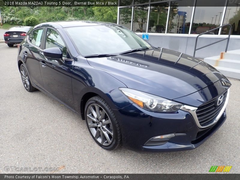 Eternal Blue Mica / Black 2018 Mazda MAZDA3 Touring 5 Door