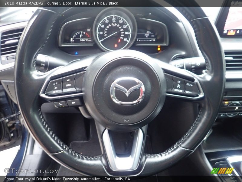 Eternal Blue Mica / Black 2018 Mazda MAZDA3 Touring 5 Door