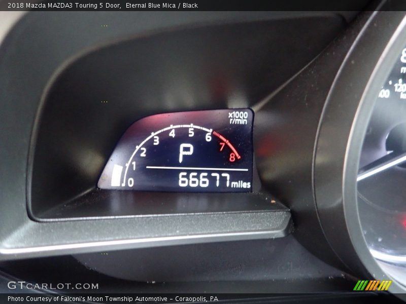 Eternal Blue Mica / Black 2018 Mazda MAZDA3 Touring 5 Door