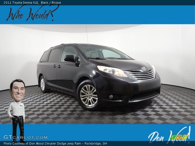 Black / Bisque 2011 Toyota Sienna XLE