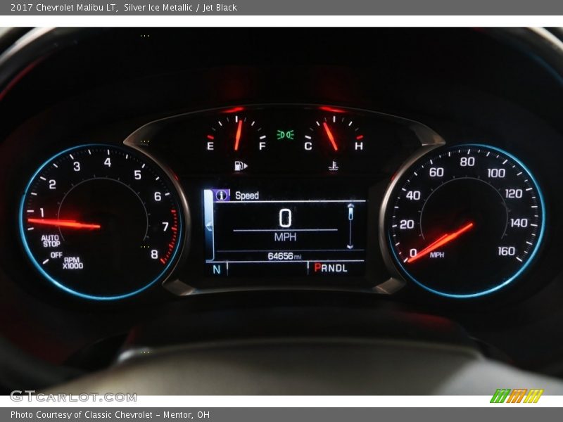 Silver Ice Metallic / Jet Black 2017 Chevrolet Malibu LT