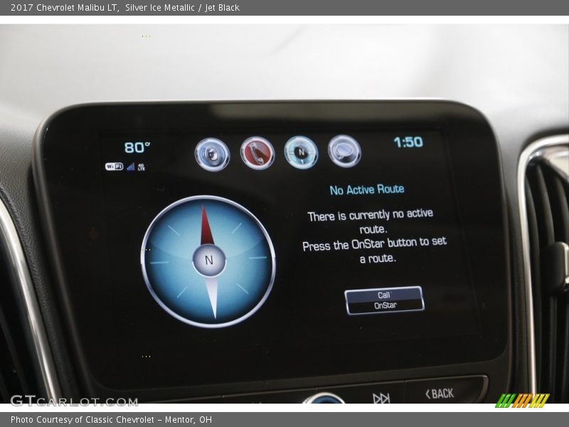 Silver Ice Metallic / Jet Black 2017 Chevrolet Malibu LT