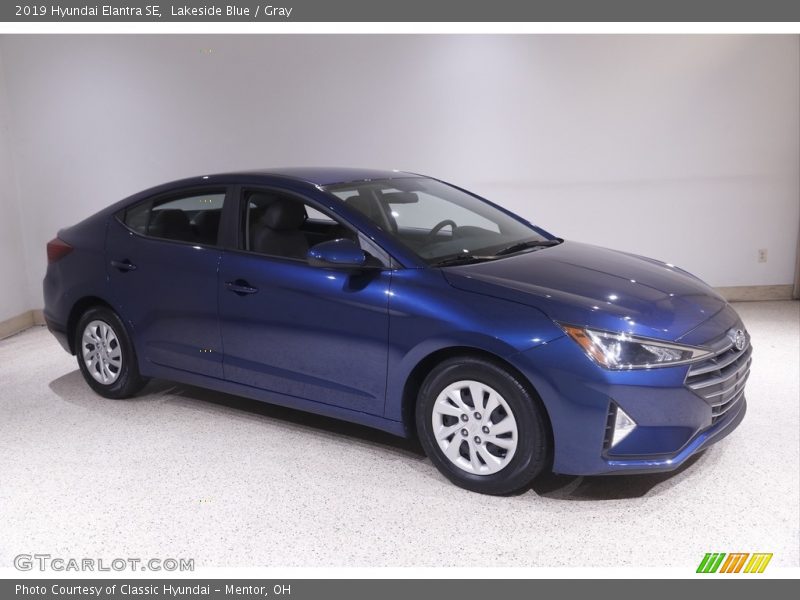 Lakeside Blue / Gray 2019 Hyundai Elantra SE