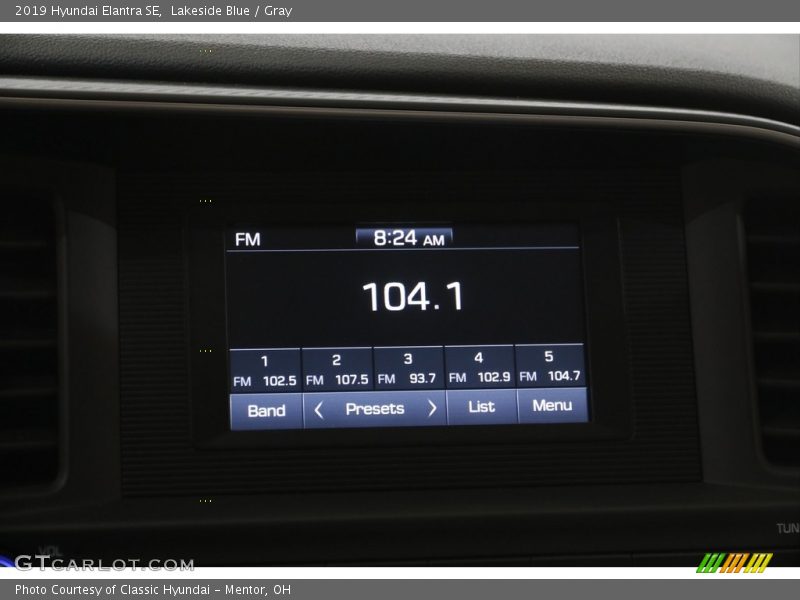 Lakeside Blue / Gray 2019 Hyundai Elantra SE