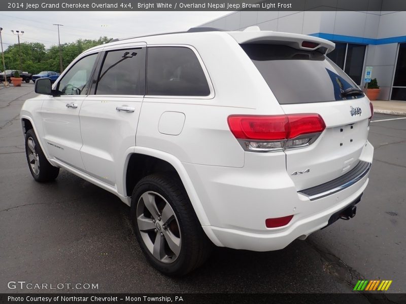 Bright White / Overland Nepal Jeep Brown Light Frost 2014 Jeep Grand Cherokee Overland 4x4