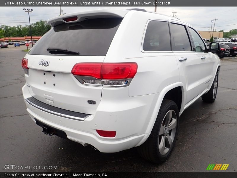 Bright White / Overland Nepal Jeep Brown Light Frost 2014 Jeep Grand Cherokee Overland 4x4