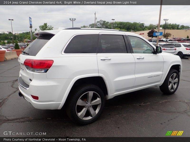 Bright White / Overland Nepal Jeep Brown Light Frost 2014 Jeep Grand Cherokee Overland 4x4