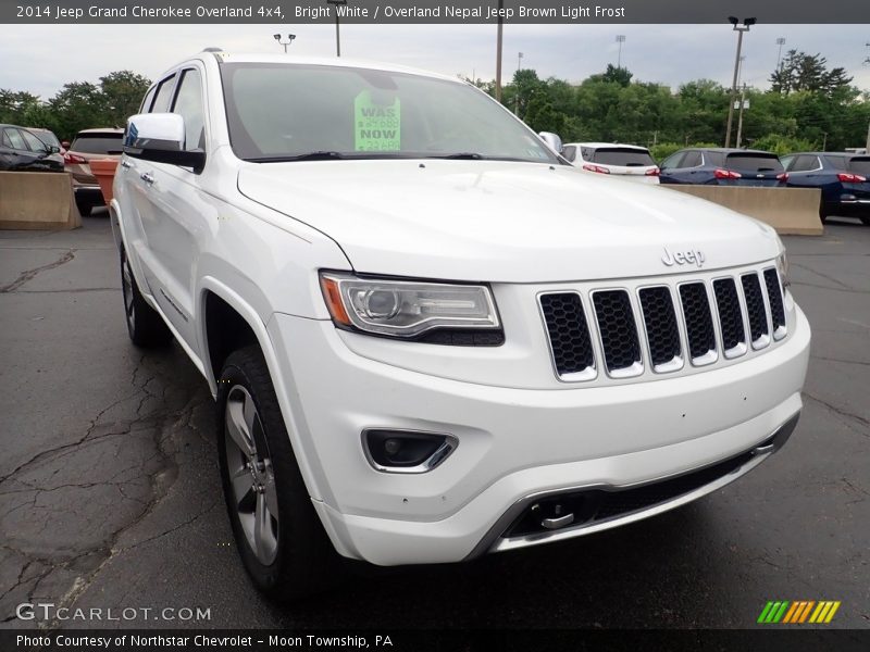 Bright White / Overland Nepal Jeep Brown Light Frost 2014 Jeep Grand Cherokee Overland 4x4