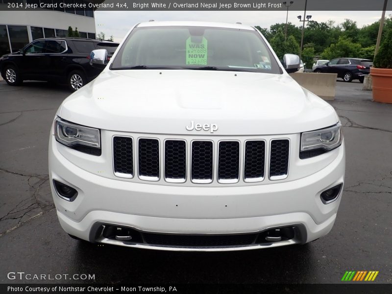 Bright White / Overland Nepal Jeep Brown Light Frost 2014 Jeep Grand Cherokee Overland 4x4