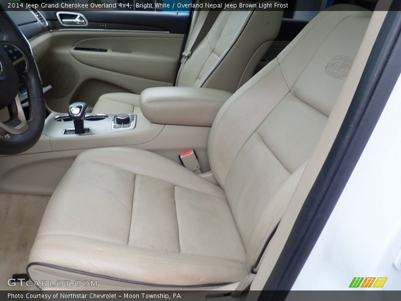 Bright White / Overland Nepal Jeep Brown Light Frost 2014 Jeep Grand Cherokee Overland 4x4