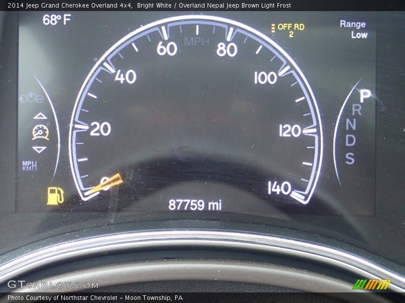 Bright White / Overland Nepal Jeep Brown Light Frost 2014 Jeep Grand Cherokee Overland 4x4