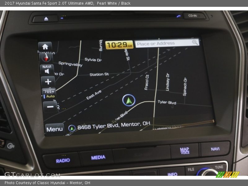 Navigation of 2017 Santa Fe Sport 2.0T Ulitimate AWD