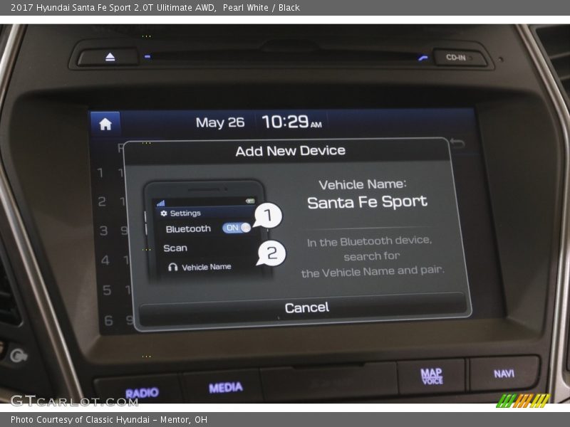 Controls of 2017 Santa Fe Sport 2.0T Ulitimate AWD