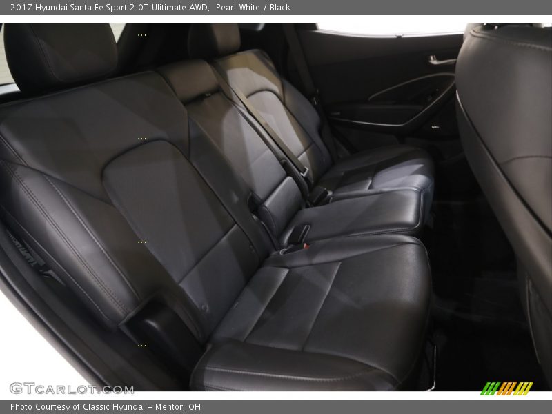 Pearl White / Black 2017 Hyundai Santa Fe Sport 2.0T Ulitimate AWD
