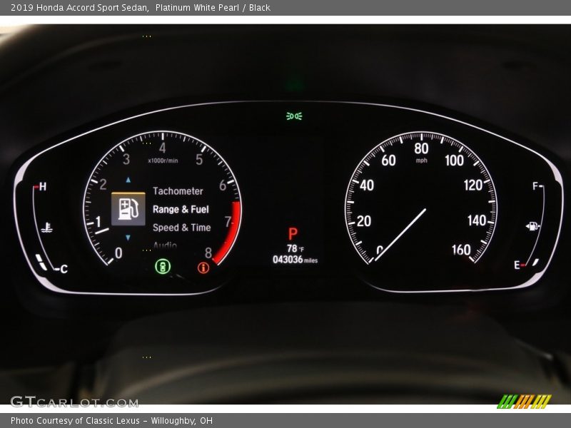 Platinum White Pearl / Black 2019 Honda Accord Sport Sedan