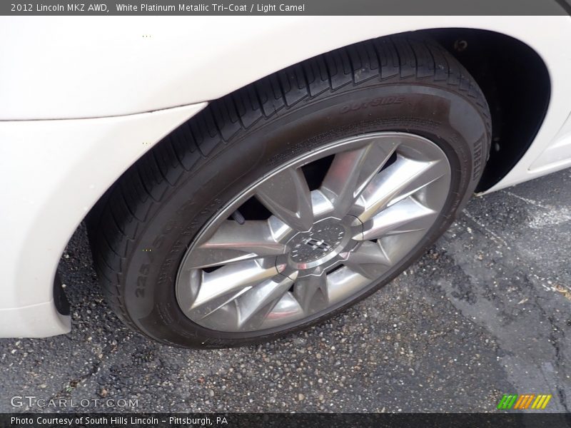 White Platinum Metallic Tri-Coat / Light Camel 2012 Lincoln MKZ AWD