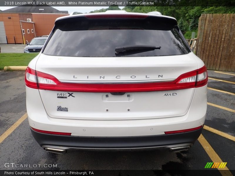 White Platinum Metallic Tri-Coat / Truffle/Ganache 2018 Lincoln MKX Black Label AWD