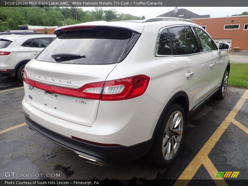 White Platinum Metallic Tri-Coat / Truffle/Ganache 2018 Lincoln MKX Black Label AWD